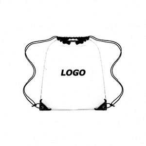 Clear PVC <b>Drawstring</b> <b>Backpack</b> Waterproof Marathon Gear Bag for Promotions - Product Image 1