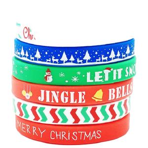 สายรัดข้อมือซิลิโคนเป็นมิตรกับสิ่งแวดล้อมสำหรับงานปาร์ตี้คริสต์มาส ฮาโลวีน และวันแห่งความเป็นสิ่งศักดิ์สิทธิ์ - Product Image 1
