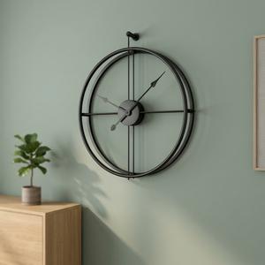 Reloj de Pared Minimalista de Metal, Redondo, Analógico, de Cuarzo, Silencioso, para Sala de Estar - Product Image 3