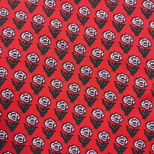 Tela 100% Algodón Hecha a Mano en India, Bordado, Transpirable, Ligera, Estampados Florales Hechos a Mano para Niñas, Textiles para el Hogar - Product Image 1