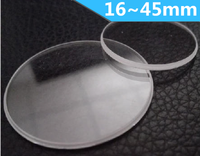 Miroir en verre de montre à lentille convexe unique 16-45mm Surface du miroir Miroir de montre en gros personnalisable OEM