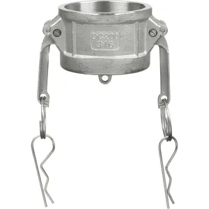 Acoplamento CT 2 ''Aço Inoxidável 316 Camlock Dust Cap Para Totes 1000L IBC