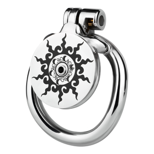 FRRK Sun desain kandang Penis pria perangkat kesucian dengan kateter Penis Pock <span class=keywords><strong>Cock</strong></span> <span class=keywords><strong>Cage</strong></span> BDSM produk kesucian untuk pria - Product Image 1