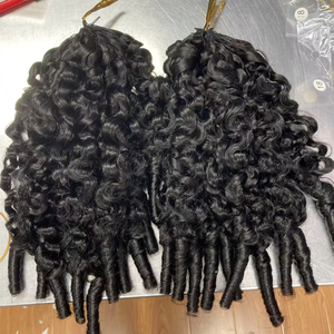 Promoción Letsfly, Plumas Rizadas Birmanas para Crochet, Cabello Humano 12A 100%, Extensiones de Cabello Virgen Brasileño de 100 Gramos, 12-30 Pulgadas - Product Image 1