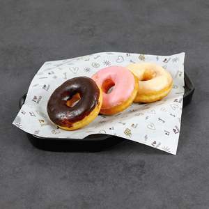 Hamburger Sandwich Packaging <b>Paper</b> Printed Logo Chicken <b>Roll</b> Baking Bread Oil-proof <b>Paper</b> - Product Image 4