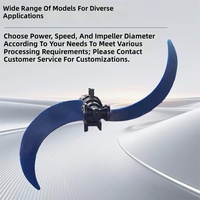 Propulseur submersible à basse vitesse QDT4/4-1100/2-100/P, doté d'un débit d'eau axial élevé pour une circulation longue distance