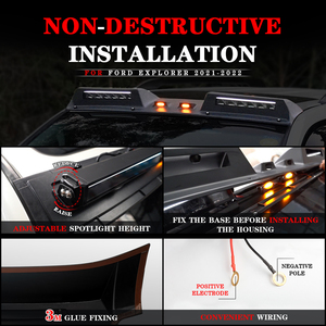 Barra de luz de techo todoterreno para coche Ford <span class=keywords><strong>Explorer</strong></span>, portaequipajes ligero, luz de aventura, gran oferta, 2021, 2022 - Product Image 4