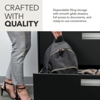 Armoire de classement latérale à 4 tiroirs avec serrure, en acier, pour bureau à domicile, atelier, durable, écologique, avec rails réglables