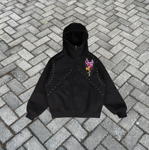 Sweat à capuche pour homme, personnalisé, à fermeture éclair, d'hiver, surdimensionné, respirant, lourd, imprimé avec des chiffres, 100% coton, French Terry, XXS - Product Image 5