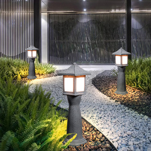 Lawn <b>Lights</b> Solar <b>Led</b> Outdoor Garden Pathway Lighting Water Resistant Plastic Body With <b>Light</b> <b>Sensor</b> For Patio Yard Deck - Product Image 1