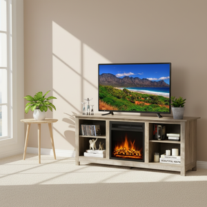 Unidad de consola de televisión de diseño moderno, mesa de centro de entretenimiento, mueble de madera para sala de estar, soporte de TV - Product Image 3