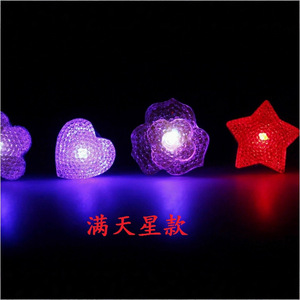 Ornements lumineux à LED, 50 pièces, colliers, bracelets, bagues, boucles d'oreilles pour enfants, pour célébration d'anniversaire - Product Image 2