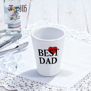 Topjlh แก้วช็อตเซรามิกเปล่าพิมพ์ซับลิเมชันขนาด1.5ออนซ์เฉพาะบุคคลสำหรับเครื่องดื่มเอสเปรสโซบูร์บองจินเหล้ารัม - Product Image 3