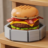 Llavero Personalizado con Forma de Hamburguesa Kawaii, Juguete de PVC Suave, Mini Coleccionable, Adorno para Bolsa, Regalo, Venta al por Mayor OEM