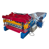Machine de formage à froid pour tôles de toiture en aluminium, type tuile émaillée, pour la fabrication de tuiles à dégradé