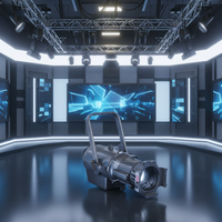 350W LED Film- und TV-Profilstrahler Ellipsoidales Licht-CRI92+ Wählbarer 19/26/36 Grad Strahl DMX512-Steuerung Studio Broadcast-Qualität