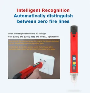 Détecteur de tension CA portable sans contact UNI-T UT12D, double plage 24V-1000V/90V-1000V, testeur de câblage - Product Image 5