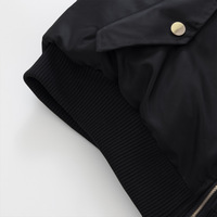 Blouson d'aviateur à col montant style coréen personnalisé de haute qualité High Street Veste en coton à patchwork pour hommes et femmes