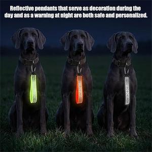 Sangles réfléchissantes lumineuses personnalisables, porte-clés, étiquettes réfléchissantes pour sacs à dos, pendentifs réflecteurs de nuit - Product Image 4