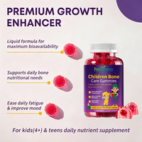 Gummies pour enfants HYT, marque OEM, pour la santé osseuse, avec calcium, vitamine D3 & K2, zinc, pour la croissance des enfants et des adolescents, améliore la densité osseuse