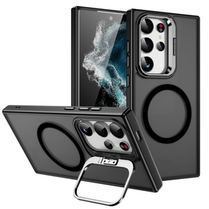Magnet Circle <b>Wireless</b> Charging case for Samsung galaxy S25 ultra S24 Rugged case Stealthy Stand Camera protection - Product Image 3