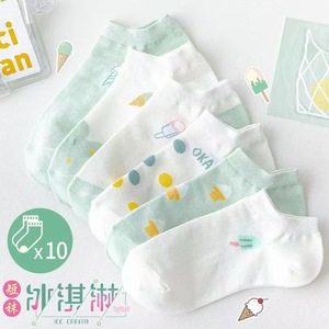 Women's Ankle Socks Summer Thin Mesh Breathable Sweat-Absorbing Cute Student Short Socks Trendy Ins Style - Product Image 3