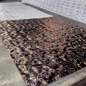 <span class=keywords><strong>Plaque</strong></span> d'acier inoxydable <span class=keywords><strong>ondulée</strong></span> texturée et <span class=keywords><strong>transparente</strong></span> à l'eau 304 pour façade - Product Image 4