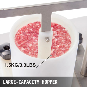 Machine à faire des hamburgers manuelle portable, presse à hamburgers en acier inoxydable antiadhésive - Product Image 5
