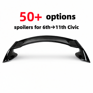 ABS <strong>Rear</strong> Tail Wing Car Accessories <strong>Spoiler</strong> For Honda Civic Si 10th 11th Gen 1996-2020 2006-2011 2008 2016 2017 Hatchback Sedan - Product Image 2