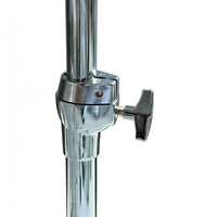 Support de cymbale professionnel OEM en métal, double poutre, trépied, pieds en caoutchouc antidérapants, hauteur réglable, diamètre du tube 25 mm, pour batterie