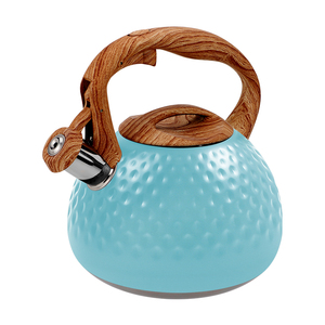 Bollitore Classico in Acciaio Inox con Fischio 3L 2.7QT, Adatto <span class=keywords><strong>per</strong></span> Induzione, Ecologico, Teiera da Fornello con Manico in Legno - Product Image 3