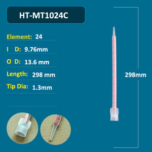 Boquilla Mezcladora Estática 1018, Puntas de Mezcla de Adhesivos de 18 Elementos para Cartuchos de Jeringa Doble de 400 ml y 600 ml, Relaciones 1:1 y 2:1, Boquillas Blancas - Product Image 5