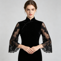 Dentelle en maille cachée à double bord ondulé de 11,5 cm pour robe de mariée, robe de soirée, jupe, lingerie, artisanat de couture - Vente en gros