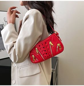 Français couleur unie luxe cerclage Style sacs à main tendance <span class=keywords><strong>moto</strong></span> haute qualité sous les bras petits sacs à main carrés - Product Image 3