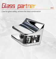 Supports Garfia pour étagères flottantes en verre, supports de fixation réglables pour étagères en verre, supports de verre de plusieurs tailles