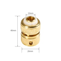 Connecteurs rapides en laiton à 4 points pour robinet de tuyau d'eau - Accessoires d'irrigation durables et écologiques pour le jardinage domestique (Modèle AT510)
