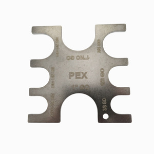 PEX Crimping Tool Go No Go Gauge 3/8 1/2 3/4 1 Inch Pipe Size Checker Metal Gauge for Plumbing Installation - Product Image 2