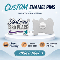 Badge en émail souple personnalisé découpé sur mesure pour classement de compétition |   Fabricant de pin's souvenirs pour événements sportifs OEM