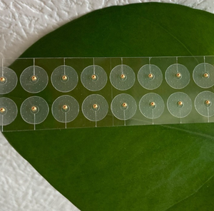 AmywellMED Ear Seeds <span class=keywords><strong>Acupuncture</strong></span> 24k Gold Auricular Point Sticker Ear <span class=keywords><strong>Acupuncture</strong></span> Point Therapy Earseeds - Product Image 3