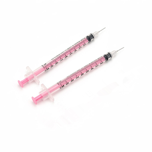 Jeringa <span class=keywords><strong>de</strong></span> insulina veterinaria desechable 31G 50 unidades, <span class=keywords><strong>aguja</strong></span> <span class=keywords><strong>delgada</strong></span> <span class=keywords><strong>de</strong></span> 6 mm, émbolo liso 1 ml 0.3 ml 29G 30G 31G, jeringa <span class=keywords><strong>de</strong></span> insulina rosa - Product Image 3