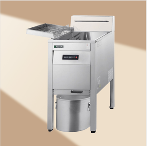 Friteuse électrique monophasée 22L à double chauffage et contrôle numérique 1 ° Réservoir d'huile commercial facile à nettoyer, sans chaleur d'échappement, réglable - Product Image 1