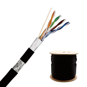 Cable de red CAT5e Cable 23AWG S/FTP BC/CCA Conductor PE LSZH Cable Lan - Product Image 2
