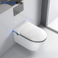 WC intelligent mural avec réservoir d'eau intégré et cadre dissimulé, gain de place, siphon en P