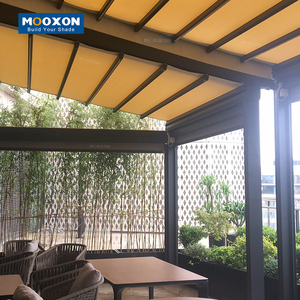 Pergola motorisée rétractable en PVC Mooxon, <span class=keywords><strong>auvent</strong></span> extérieur réglable et imperméable - Product Image 5
