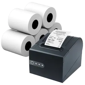 Jinya etiket 55g termal yazarkasa Rolls POS terminali kağıt ATM makinesi yazıcı termal kağıt rulosu