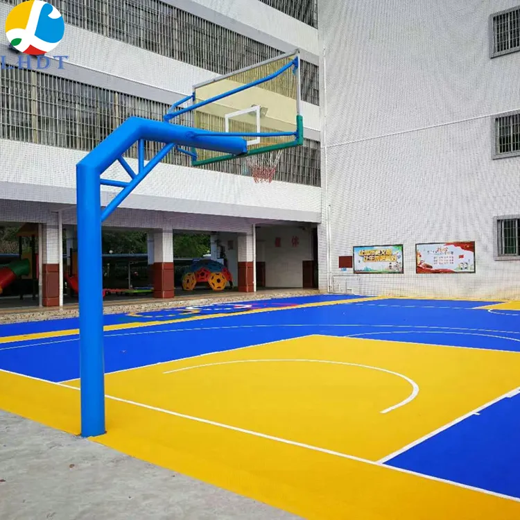 Ücretsiz örnek fabrika sıcak satış canchas de tenis için gürültü azaltma basketbol sahası döşemesi kauçuk badminton spor minderi mat