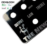 Fabricante de Placas de Identificación de Aluminio Anodizado Cepillado, Estampadas y Adhesivas para Dispositivos de Audio, Impresas con Serigrafía Personalizada