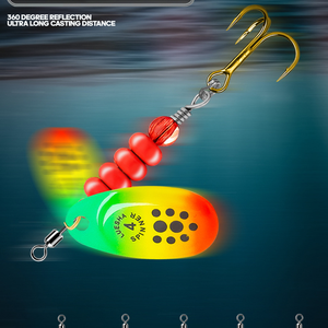 SNEDA Kit <span class=keywords><strong>de</strong></span> clignotant à manivelle à longue coulée Composite Flashabble pour brochet rotatif Flashabble appâts artificiels pour leurres <span class=keywords><strong>de</strong></span> pêche - Product Image 5
