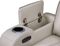 [Stock US] Fauteuil inclinable électrique Aire Transformer en similicuir blanc glacé 37 pouces avec appui-tête électrique, expédition domestique aux États-Unis, MOQ 1