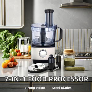 Robot culinaire multifonction 7-en-1 en acier inoxydable 2023 - Hachoir à viande, mixeur et centrifugeuse automatiques - Nouveauté promotionnelle - Product Image 3